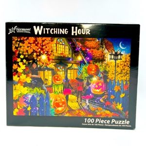 The Witching Hour 100 Piece Puzzle by Artist Rafael Trujillo Halloween Sealed
